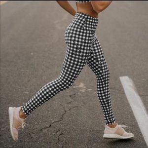 Albion Fit Intention Compression Leggings Gingham
